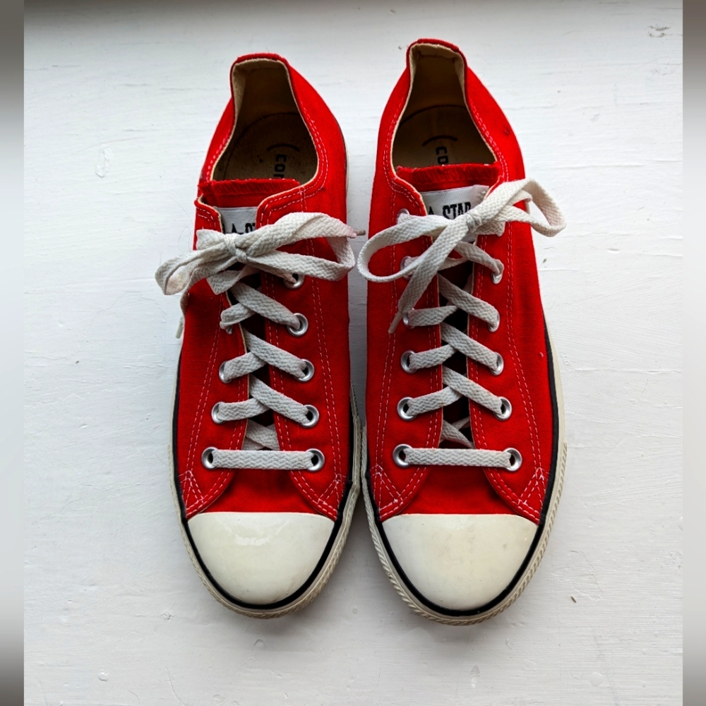 Converse Red and White Women's Sneakers